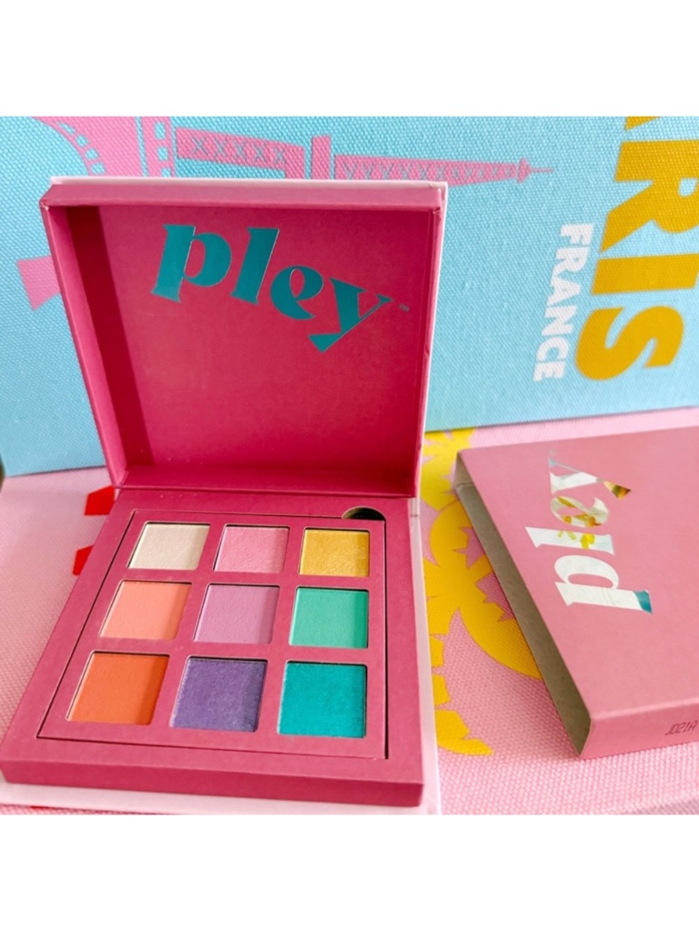 Pley Beauty Love Child Eyeshadow Pleyer Palette Bold Colorful Matte Shimmer  New